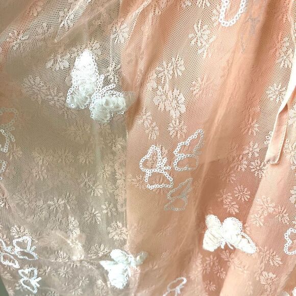 For Love And Lemons Shari Lace Mini Pale Pink Size Small NWT - Picture 7 of 14